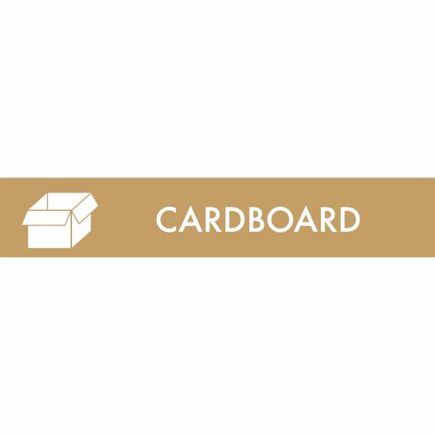 Piktogram Cardboard 16x3 cm Magnetisk Brun